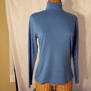Ladies TABI International Turtleneck in Blue -S/P